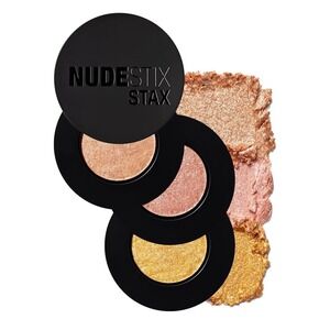 NUDESTIX‎ Stax Nude Eye Lights Set Glossy Shimmer Luminosity Limited Edition NEW